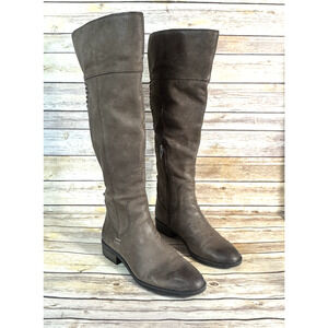 Vince Camuto Womens Brown Leather Patamina Equestrian Riding Boots 9M
